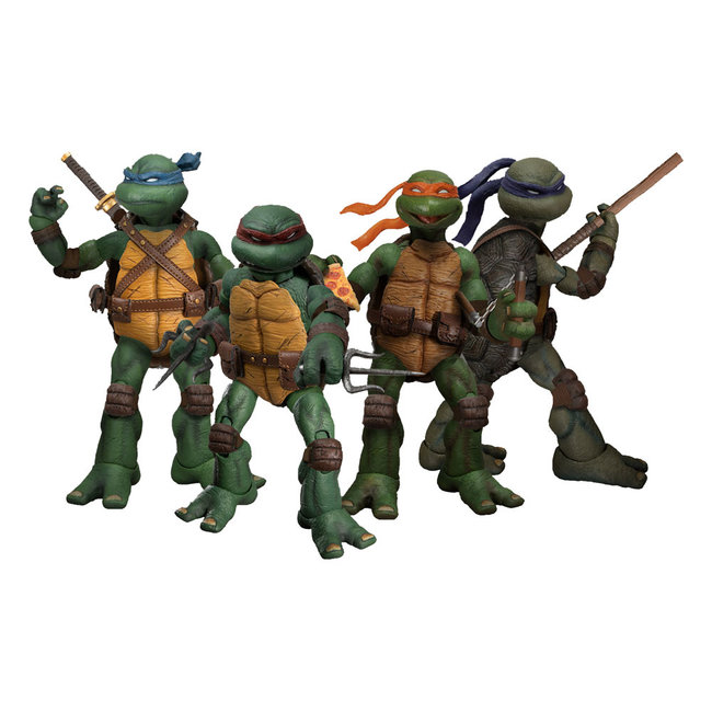 Mezco Toys Teenage Mutant Ninja Turtles XL Action Figures Deluxe Box Set 17 cm