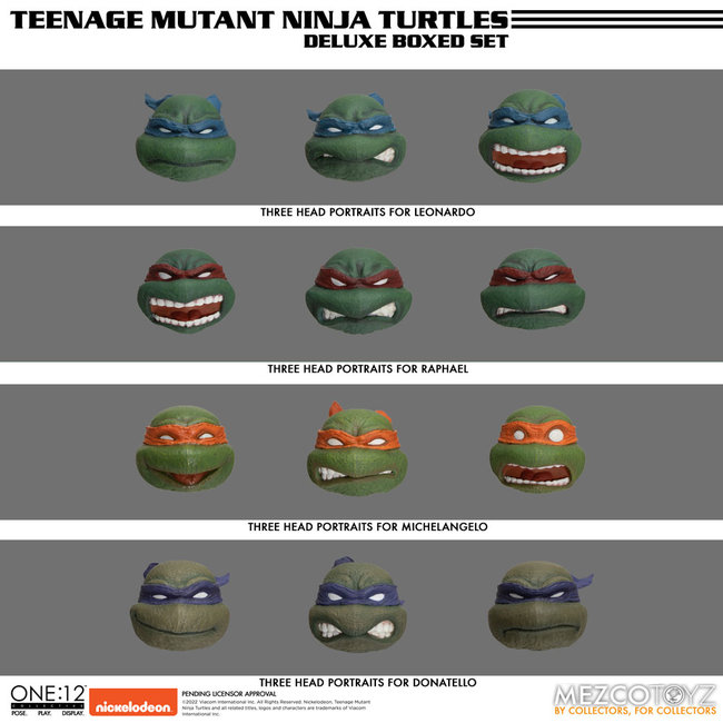 Teenage Mutant Ninja Turtles XL Actionfiguren Deluxe Box-Set 17 cm