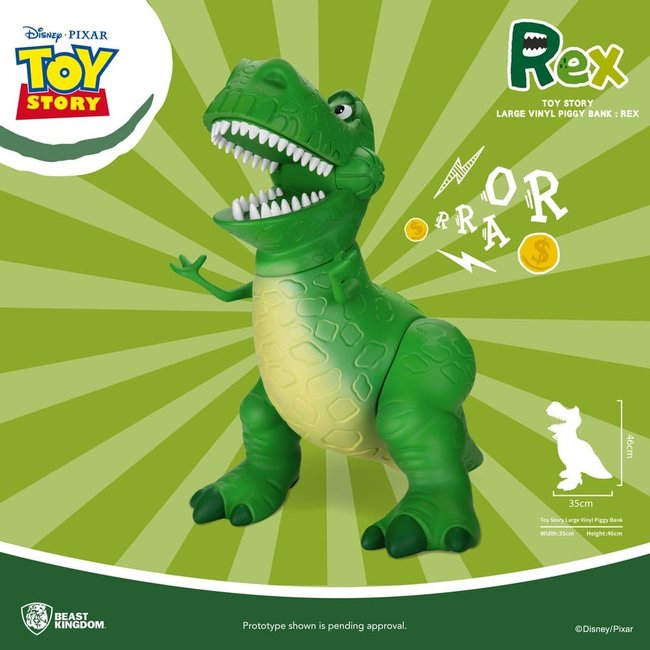 Toy Story Sparschwein aus Vinyl Rex 46 cm