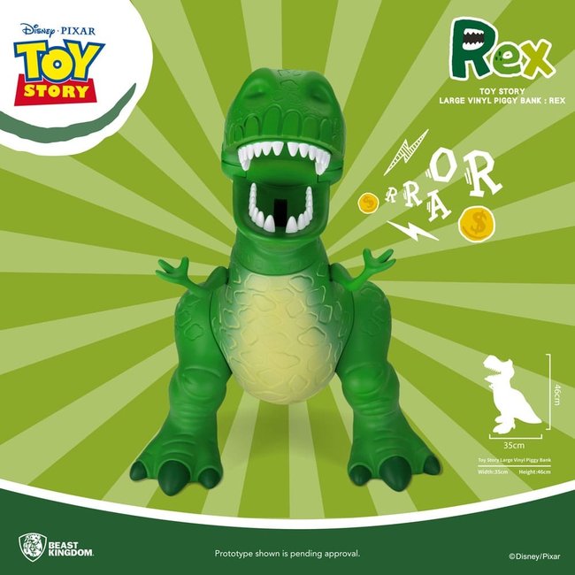 Toy Story Sparschwein aus Vinyl Rex 46 cm