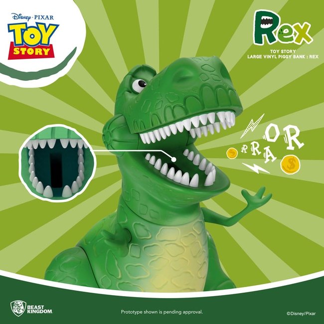 Toy Story Sparschwein aus Vinyl Rex 46 cm