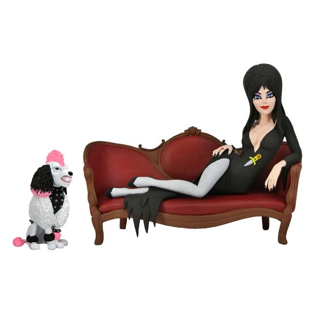 NECA  Elvira, Mistress of the Dark Toony Terrors Figure Elvira on Couch 15 cm