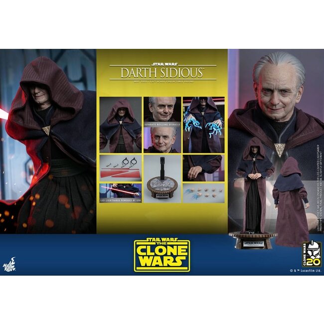 Star Wars: The Clone Wars Action Figure 1/6 Darth Sidious 29 cm