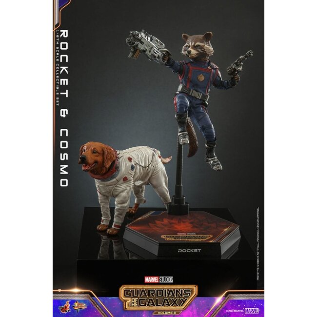 Guardians of the Galaxy Vol. 3 Movie Masterpiece Action Figuren 1/6 Rocket & Cosmo 16 cm