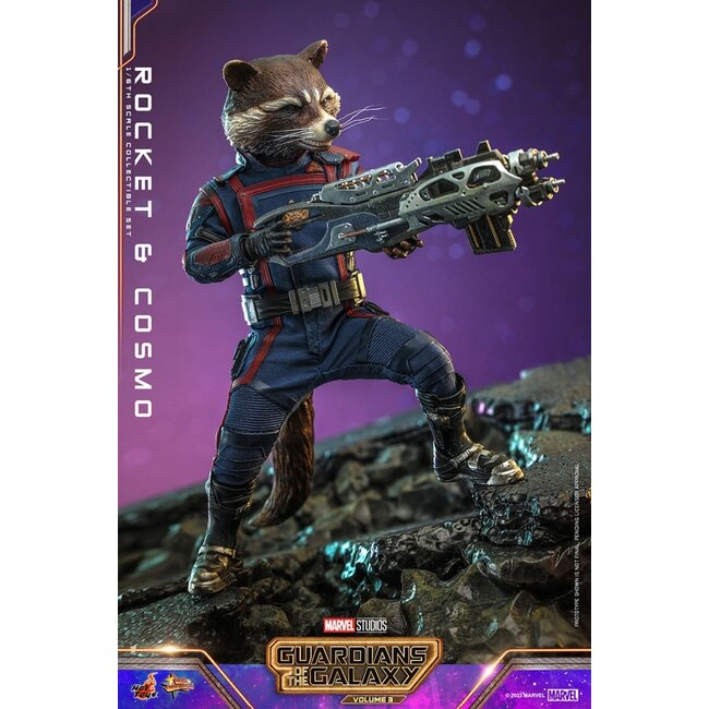 Guardians of the Galaxy Vol. 3 Movie Masterpiece Action Figuren 1/6 Rocket & Cosmo 16 cm