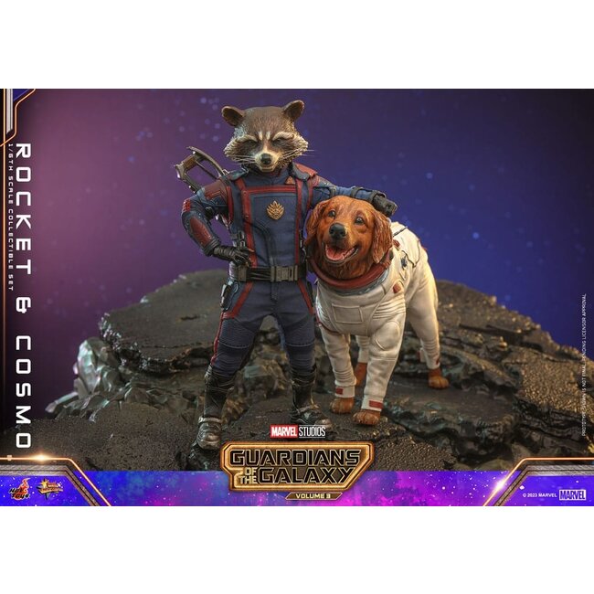 Guardians of the Galaxy Vol. 3 Movie Masterpiece Action Figuren 1/6 Rocket & Cosmo 16 cm