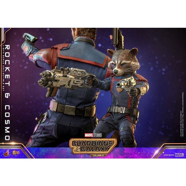 Guardians of the Galaxy Vol. 3 Movie Masterpiece Action Figuren 1/6 Rocket & Cosmo 16 cm