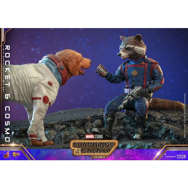 Guardians of the Galaxy Vol. 3 Movie Masterpiece Action Figuren 1/6 Rocket & Cosmo 16 cm