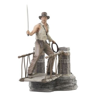 Diamond Select Toys Indiana Jones and the Temple of Doom Deluxe Gallery PVC Statue Rope Bridge 28 cm