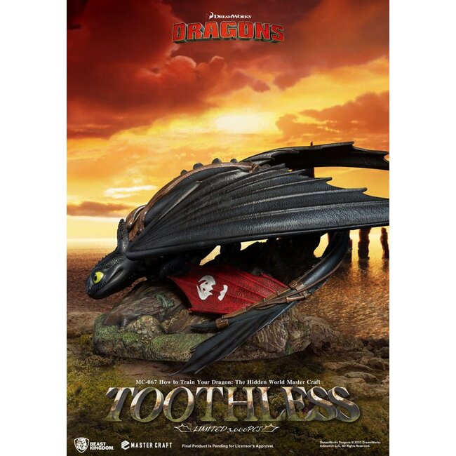How To Train Your Dragon Master Craft Statue Toothless 24 cm