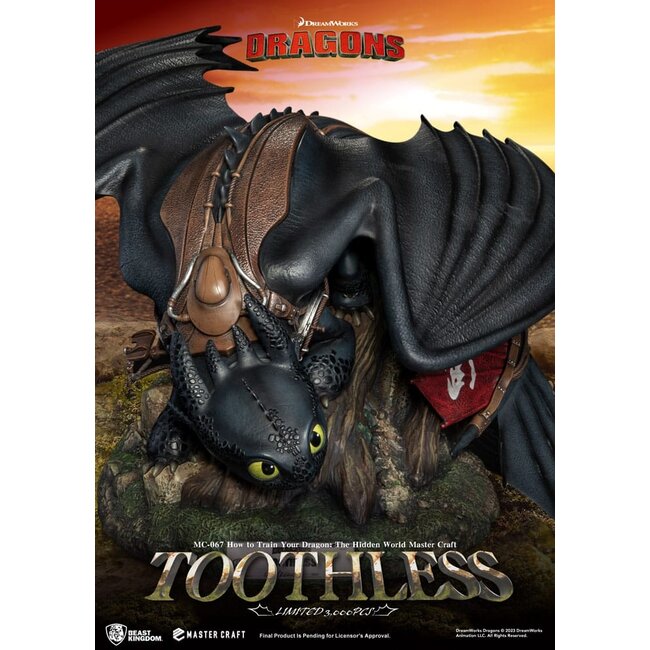 How To Train Your Dragon Master Craft Statue Toothless 24 cm
