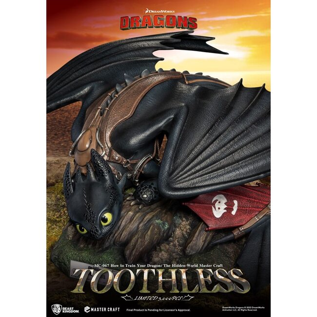 How To Train Your Dragon Master Craft Statue Toothless 24 cm