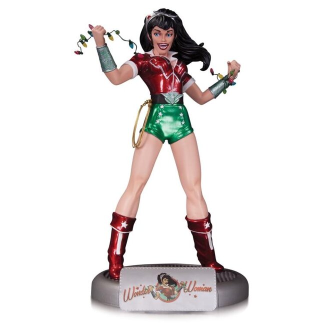 DC Direct DC Comics Bombshells Statue Wonder Woman Holiday Edition