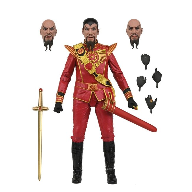 NECA  Flash Gordon (1980) Action Figure Ultimate Ming (Red Military Outfit) 18 cm