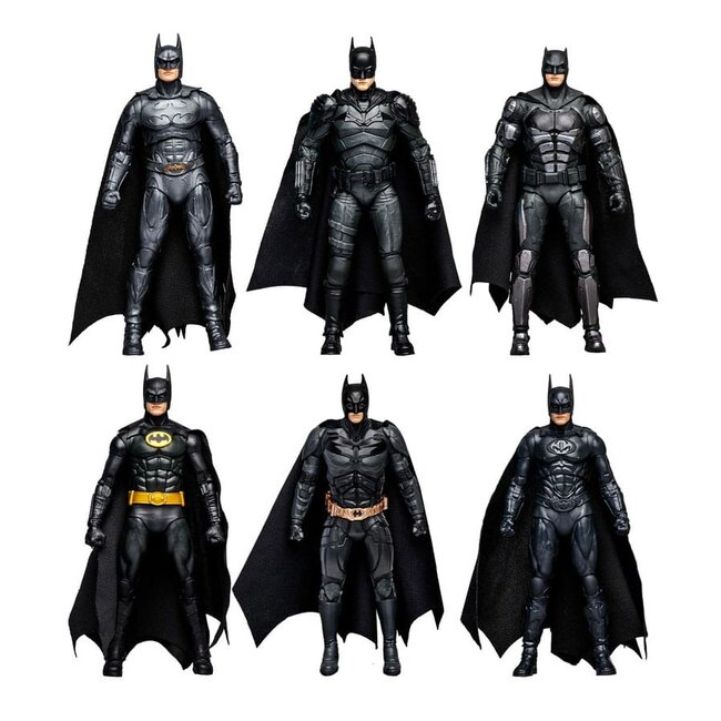 DC Multiverse Actionfigur 6er-Pack WB100 Batman The Ultimate Movie Collection 18 cm