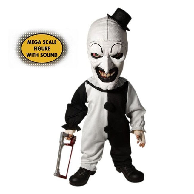 Mezco Toys Terrifier MDS Mega Scale Plüschpuppe Art der Clown mit Sound 38 cm