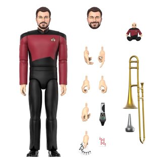 Super7 Star Trek: The Next Generation Ultimates Actionfigur Commander Riker 18 cm