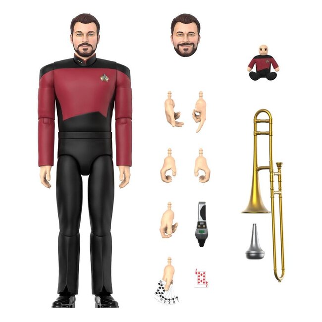 Super7 Star Trek: The Next Generation Ultimates Actionfigur Commander Riker 18 cm