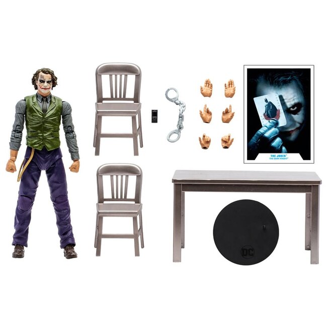 DC Multiverse Actionfigur The Joker (Jail Cell Variant) (The Dark Knight) (Gold Label) 18 cm