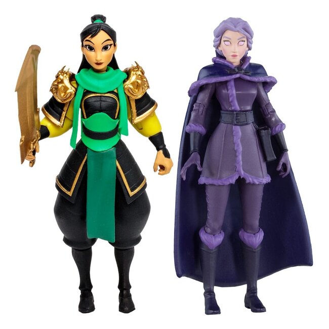 Disney Mirrorverse Actionfiguren Princess Pack Mulan, Belle (Fractured) & Arielle (Gold Label) 13 - 18 cm