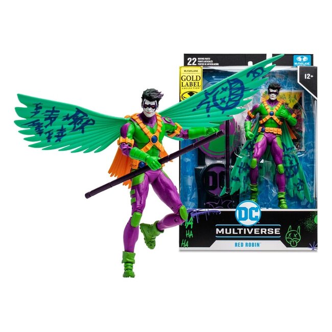 DC Multiverse Actionfigur Jokerized Red Robin (New 52) (Gold Label) 18 cm