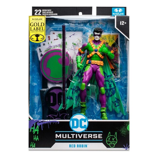 DC Multiverse Actionfigur Jokerized Red Robin (New 52) (Gold Label) 18 cm