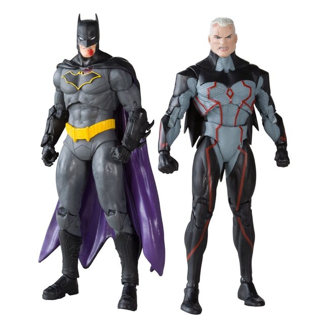 DC Collector Actionfiguren 2er-Pack Omega (Unmasked) & Batman (Bloody) (Gold Label) 18 cm