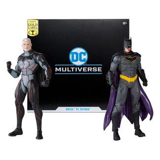 McFarlane Toys DC Collector Action Figures Pack of 2 Omega (Unmasked) & Batman (Bloody)(Gold Label) 18 cm