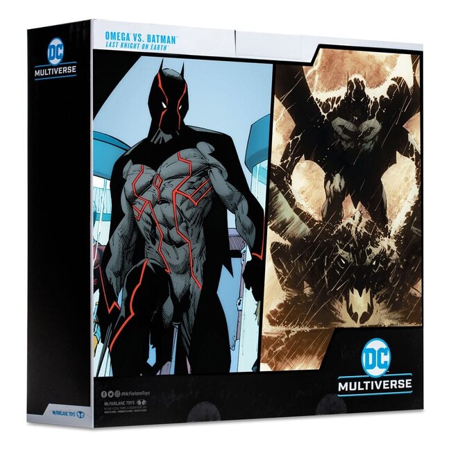 DC Collector Actionfiguren 2er-Pack Omega (Unmasked) & Batman (Bloody) (Gold Label) 18 cm