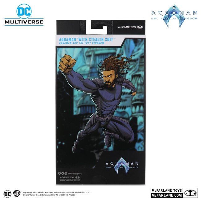 Aquaman and the Lost Kingdom DC Multiverse Actionfigur Aquaman mit Stealth-Anzug 18 cm