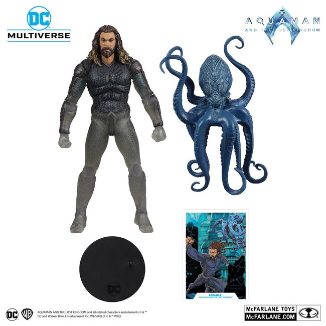 Aquaman and the Lost Kingdom DC Multiverse Action Figure Aquaman (Stealth Suit with Topo) (Gold Label) 18 cm