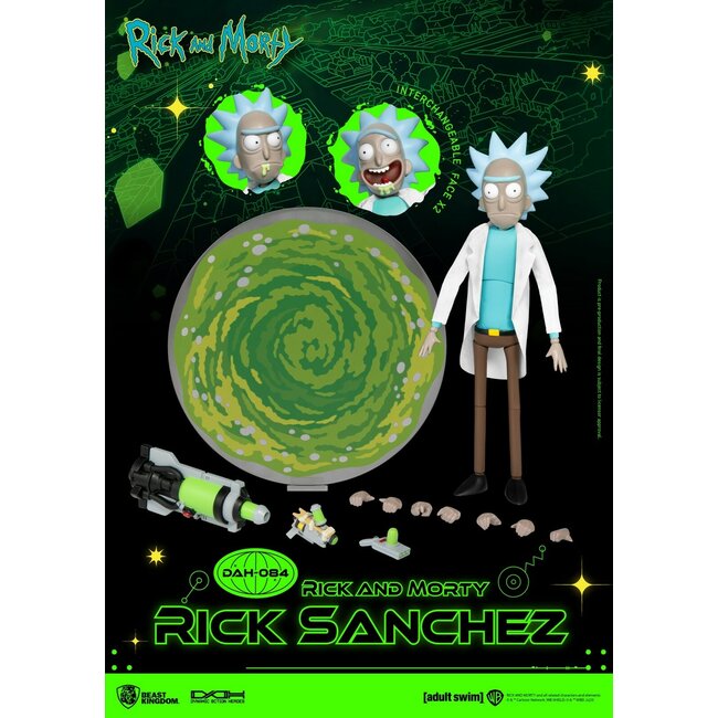 Rick and Morty Dynamic 8ction Heroes Action Figure 1/9 Rick Sanchez 23 cm