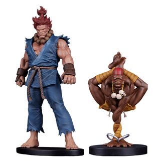 PCS Collectibles Street Fighter PVC-Statuen 1/10 Akuma & Dhalsim 21 cm