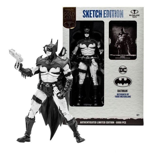 DC Multiverse Actionfigur Batman von Todd McFarlane Sketch Edition (Gold Label) 18 cm