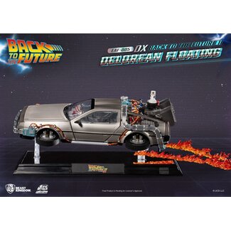 Beast Kingdom Toys Zurück in die Zukunft Egg Attack Schwebendes Statue Zurück in die Zukunft II DeLorean Deluxe Version 20 cm