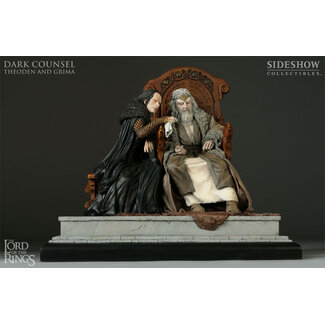 Sideshow Collectibles Lord of the Rings - Dark Counsel: Theoden and Grima Diorama