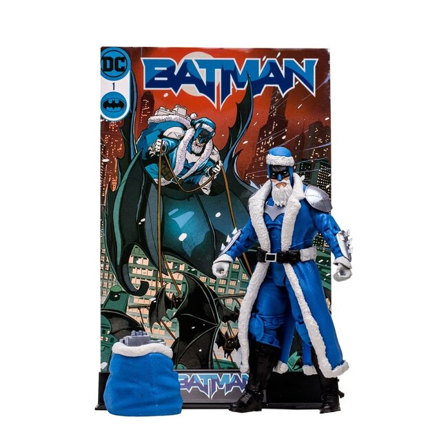 DC Multiverse Action Figure Bat Santa (Blue Variant)(Gold Label) 18 cm