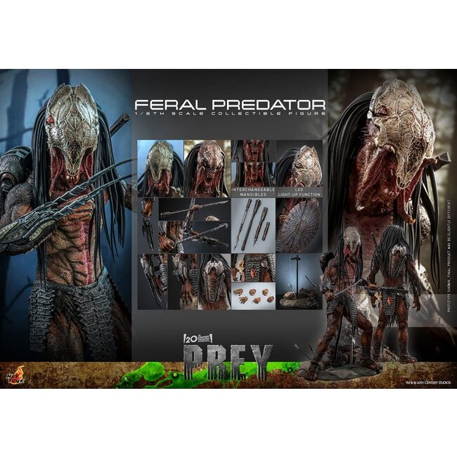 Prey Action Figure 1/6 Feral Predator 37 cm