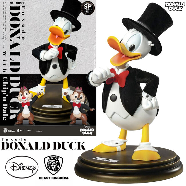 Beast Kingdom Disney 100th Master Craft Statue Tuxedo Donald Duck (Chip'n und Dale) 40 cm