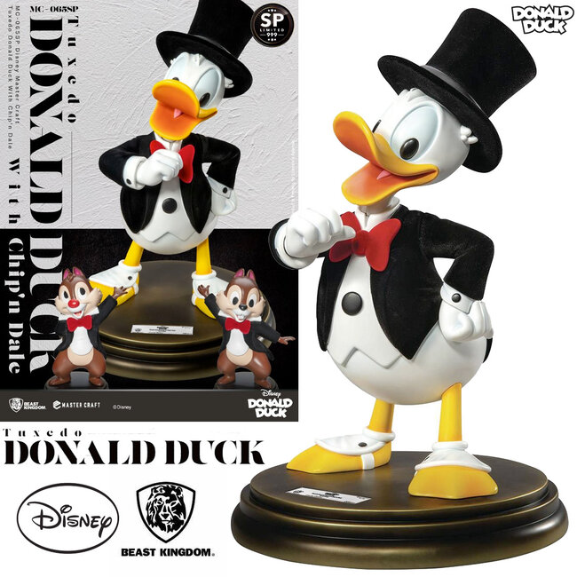 Disney 100. Master Craft Statue Tuxedo Donald Duck (Chip'n Dale) 40 cm