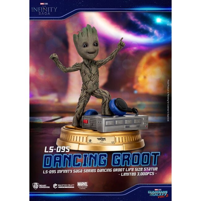 Beast Kingdom Toys Guardians of the Galaxy 2 Lebensgroße Statue Dancing Groot Exclusive 32 cm