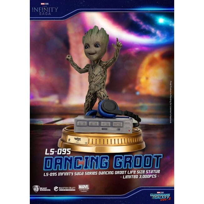 Guardians of the Galaxy 2 Lebensgroße Statue Dancing Groot Exclusive 32 cm