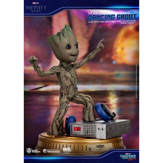 Guardians of the Galaxy 2 Lebensgroße Statue Dancing Groot Exclusive 32 cm