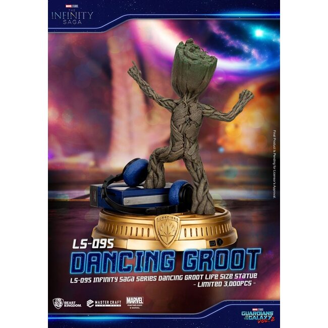 Guardians of the Galaxy 2 Lebensgroße Statue Dancing Groot Exclusive 32 cm