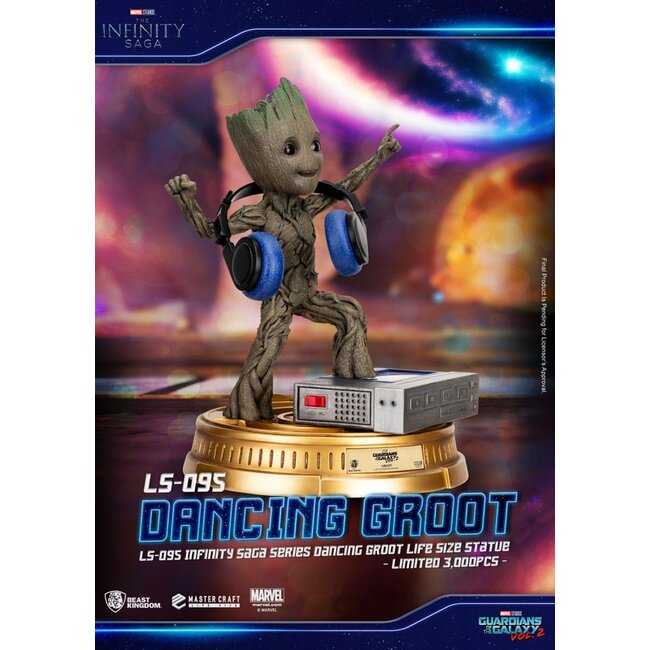 Guardians of the Galaxy 2 Lebensgroße Statue Dancing Groot Exclusive 32 cm