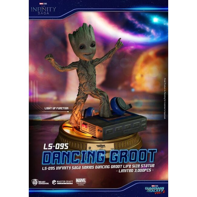 Guardians of the Galaxy 2 Lebensgroße Statue Dancing Groot Exclusive 32 cm