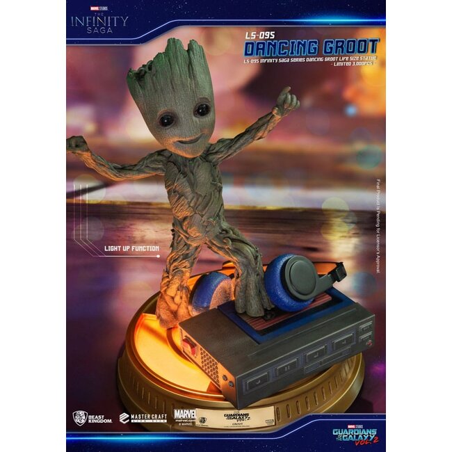 Guardians of the Galaxy 2 Lebensgroße Statue Dancing Groot Exclusive 32 cm