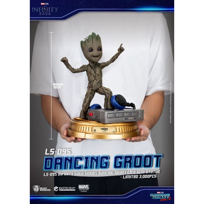Guardians of the Galaxy 2 Lebensgroße Statue Dancing Groot Exclusive 32 cm