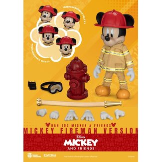 Beast Kingdom Mickey & Friends Dynamic 8ction Heroes Actionfigur 1/9 Mickey Fireman Ver. 24 cm