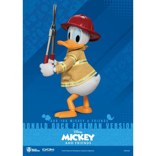 Mickey & Friends Dynamic 8ction Heroes Actionfigur 1/9 Donald Duck Fireman Ver. 24 cm